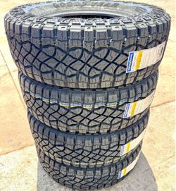4 NEW GOODYEAR 285/70/17 MUD TERRAIN TIRES $845 CASH TOTAL‼️ FREE INSTALLATION‼️