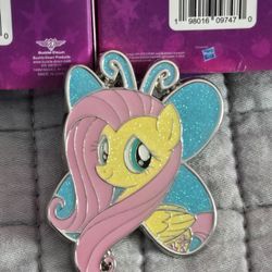 My Little Pony Fluttershy GLITTERY Enamel Metal Pin Blind Box 