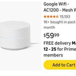 Google WiFi 1 Pack