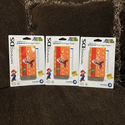 Super FIRE Mario Hard shell 6 Game protective Storage Case Nintendo DS