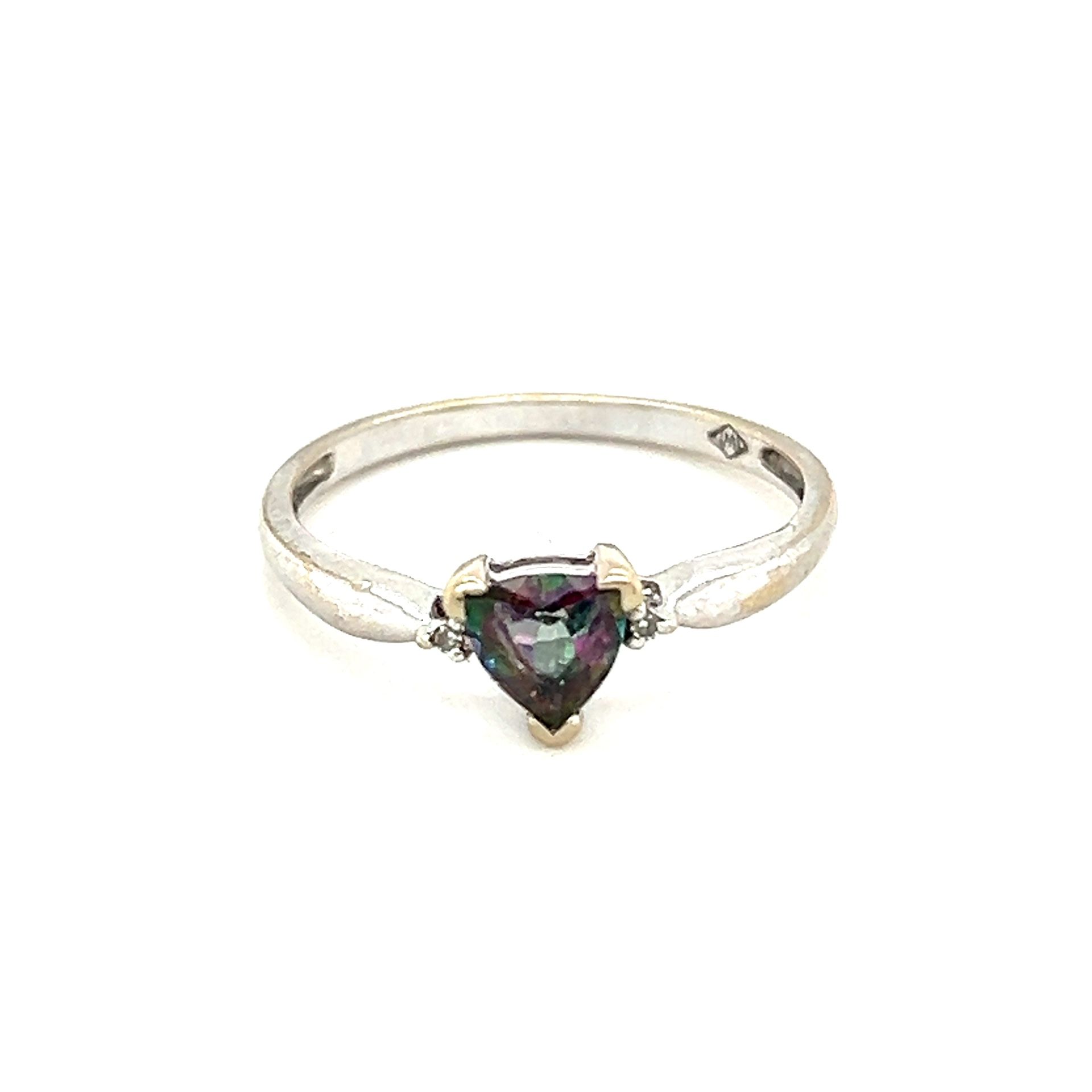 10k Mystic Topaz/Diamond Accent Ring