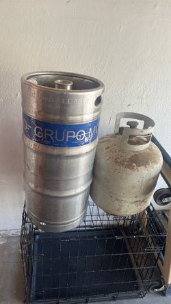 Keg and propane tank