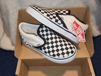 VANS TODDLER CLASSIC SLIP-ON V CHECKERBOARD (BRAND NEW)