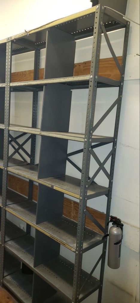 7ft Tall Open Metal Storage Shelves