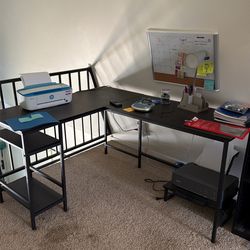 Desk + printer