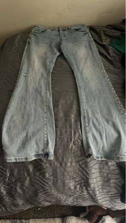 Purple jeans
