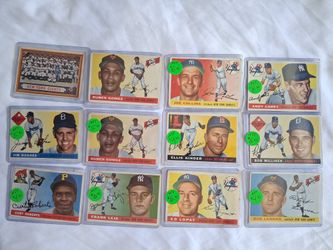 Vintage 1955 Topps Baseball Card Lot 