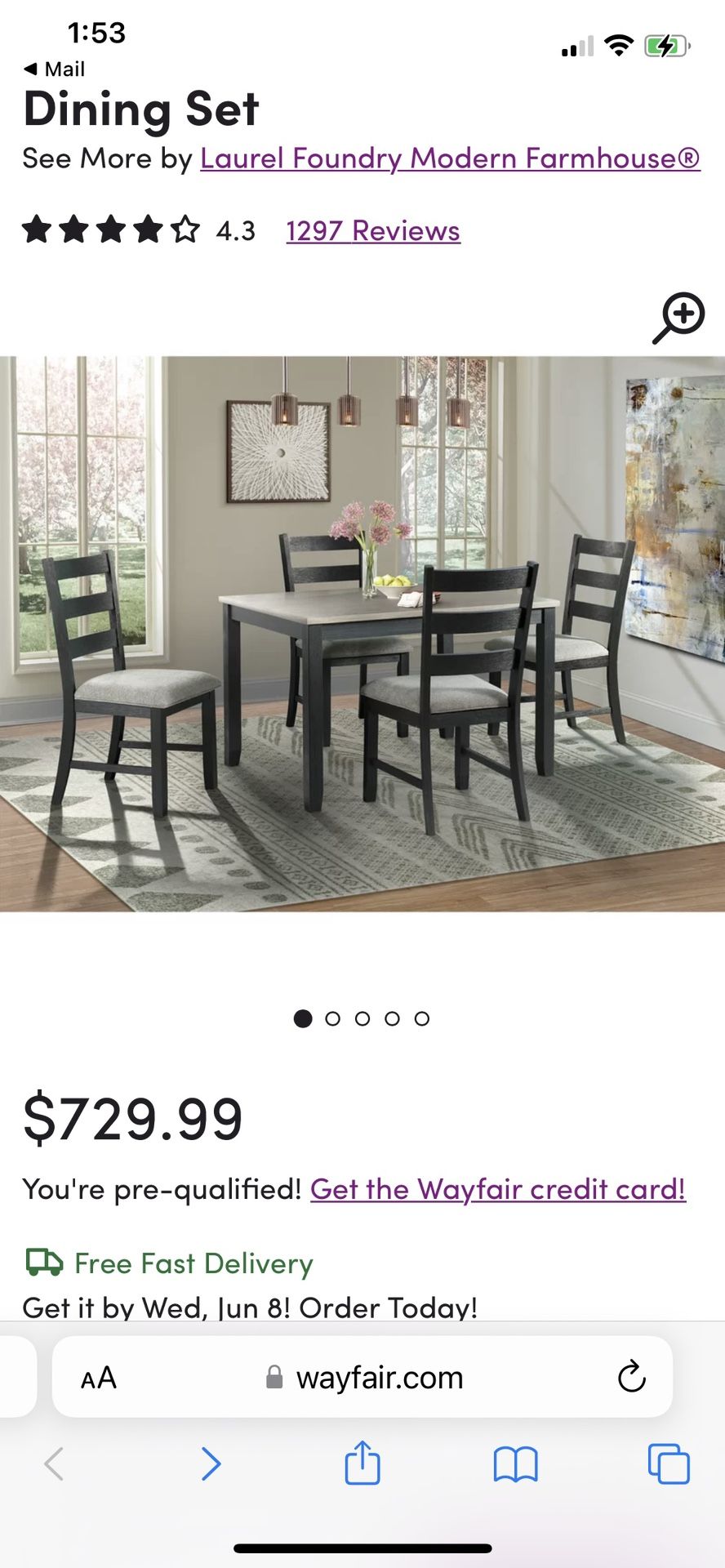 4 Seat Dinning Table