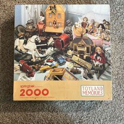 NEW Sealed Springbok Toyland Memories 2000 piece Puzzle