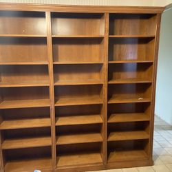 Custom Designed Solid Wood Bookshelves 