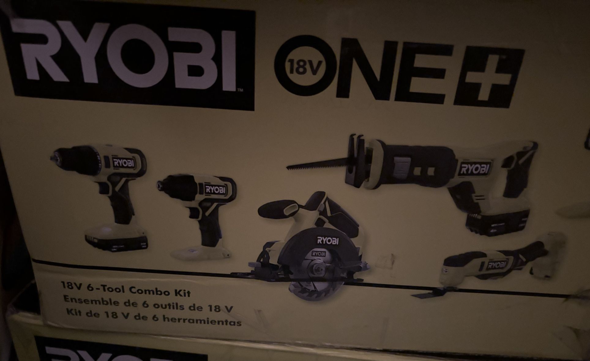 ONE+ 18V Cordless 6-Tool Combo Kit with 1.5 Ah Battery, 4.0 Ah Battery, and Charger