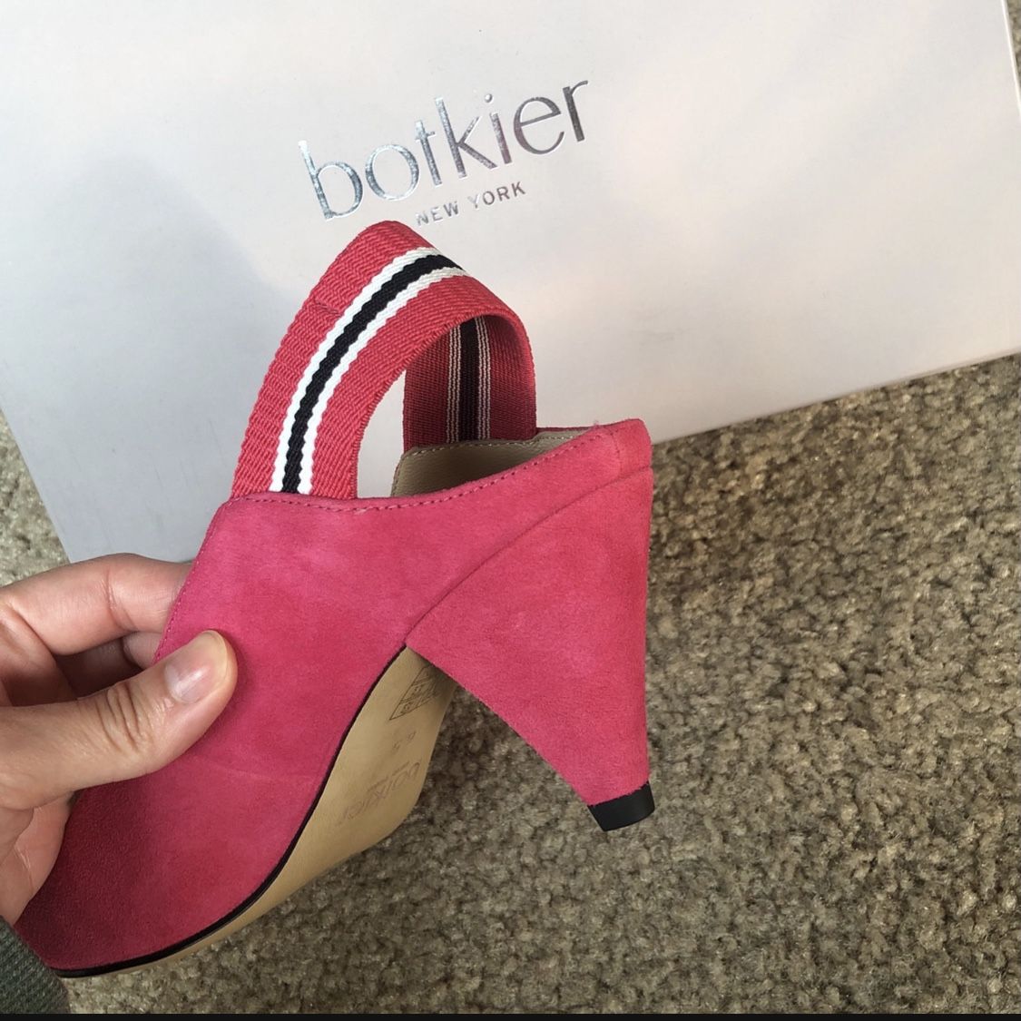 Pink slingbacks Heels Suede 6.5