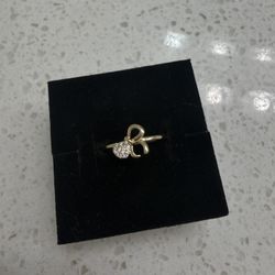 Gold Plated Bow Ring