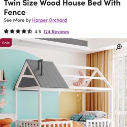 House Bed Twin Frame 