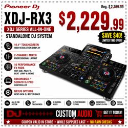 Pioneer DJ Standalone Rekordbox Serato Controller 2-Channel Mixer XDJ-RX3 Touchscreen USB Mediaplayer RX3 🚨 No Credit Needed 🚨