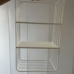 White Metal Shelf 