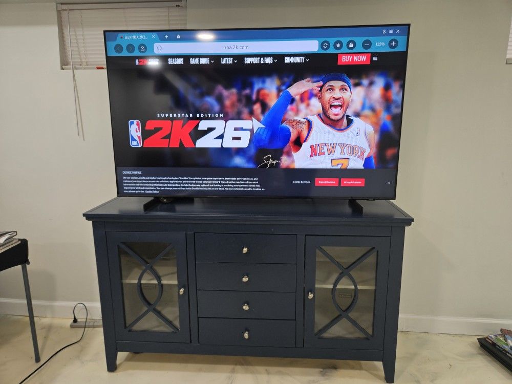 Modern Villa Slate Blue 61.5 In. Console