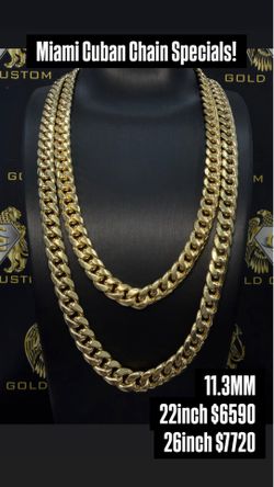 🔥 10 KT Miami Cuban Link Chain – Bold, Heavy, and Built to Stand Out 🔥
