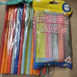 Straws And Facemask For Kids