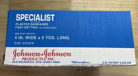 Box Of 12 Fast Setting Plaster Bandages-4 Available 