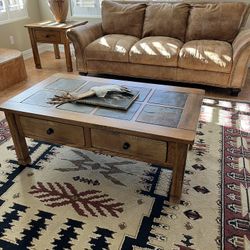Coffee Table & Two End Tables 