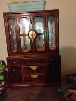 old jewelry box with music box