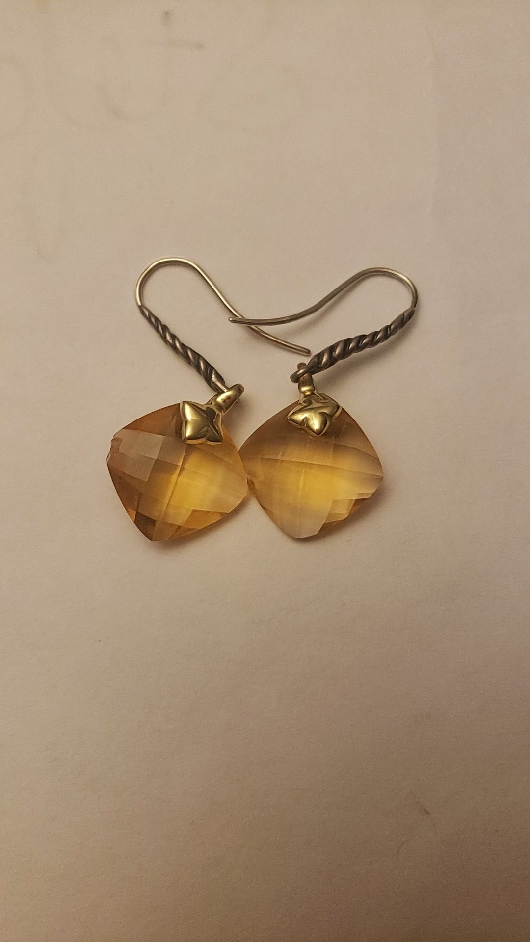 David Yurman earrings with gold
