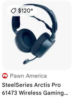 SteelSeries Arctis Pro Wireless Gaming Headset Wireless+Bluetooth for PS4 and PC