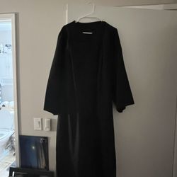 Black Graduation Gown 