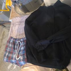 Sweatshirt, Tank, and Shorts