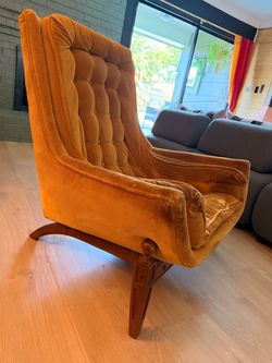 Vintage MCM Castro Convertibles "Arden" High-Back Lounge Chair - Adrian Pearsall Style