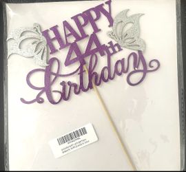 44th Birthday Cake Topper