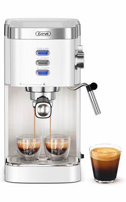 Gevi 20 Bar Compact Espresso Machine with Milk Frother for Latte& Cappuccino