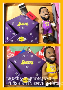 LeBron James Plush W/Tin Envelope