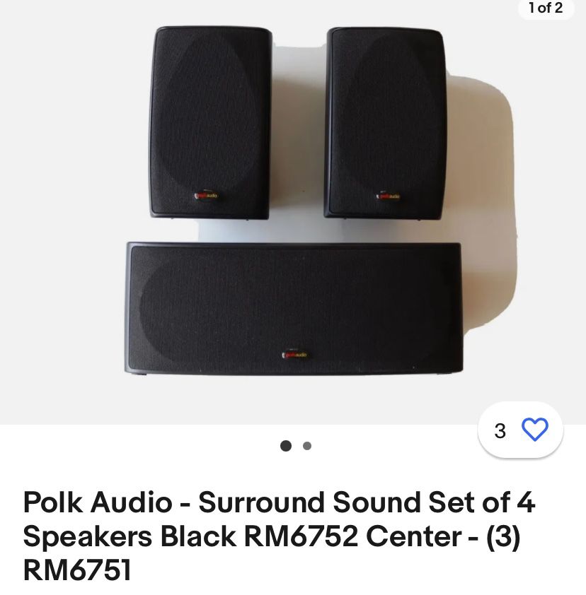Polk audio surround Sound  With Sun 