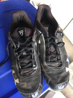 Under armour size 13 cleates used twice