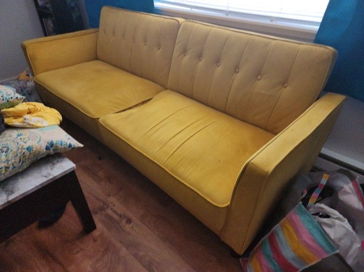 FREE Yellow Futon Couch