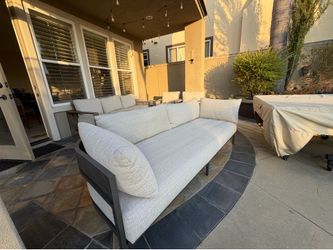 Outdoor patio sofa 90 inch Sunbrella fabric