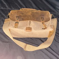 Lifewit Canvas and Leather Messenger Bag