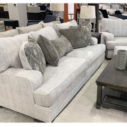 Soletren Stone Living Room Set (SOFA and LOVESEAT