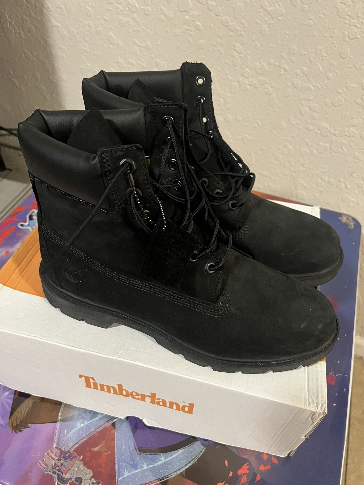 Size 10 Black Timberland Boots