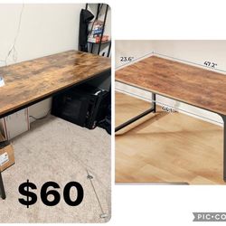 47” Desk With Pocket On Side 