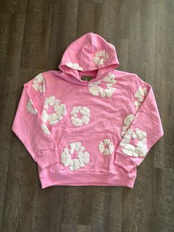 DENIM TEARS Pink Heavyweight Hoodie (S)