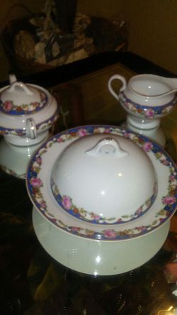 Bloch & co eichwald sugar and creamer and covered dish