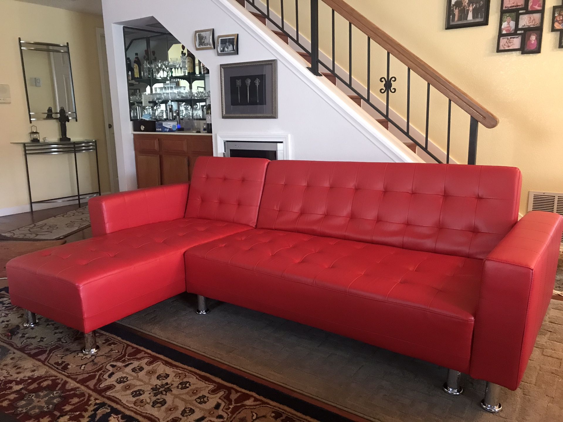Brand L shape corner sofa. Free curbside delivery included