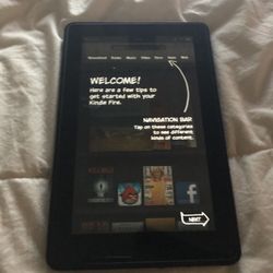 UNLOCKED AMAZON KINDLE FIRE BARELY USED WITH CASE