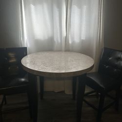 Granite Top Tall Coffee Table