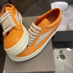 Orange Low Top Rick Owen’s 