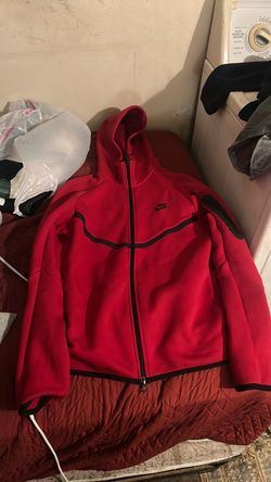 Nike Tech Fleece Full-Zip Hoodie Red