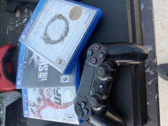 PS4 Console slim Bundle with Controller and Games